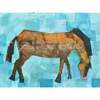 Horse Print 11x14 Horizontal Frame, Turquoise - Wall Décor - 2