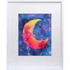Crescent Moon Print 8x10 Vertical Frame, Pink - Wall Décor - 1 - thumbnail