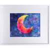 Crescent Moon Print 8x10 Horizontal Frame, Pink - Wall Décor - 1 - thumbnail