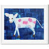 Cow Print 11x14 Horizontal Frame, Blue - Wall Décor - 2