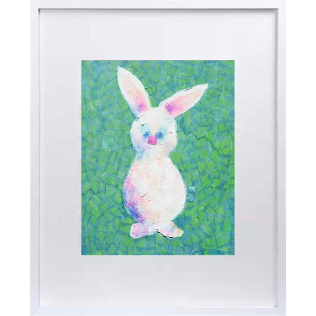Bunny Print 11x14 Vertical Frame, White