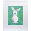 Bunny Print 8x10 Vertical Frame, White - Wall Décor - 1 - thumbnail