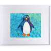 Baby Penguin Print 11x14 Horizontal Frame, Blue - Wall Décor - 1 - thumbnail