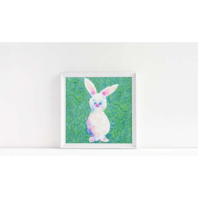 Bunny Print 8x10 Horizontal Frame, White - Wall Décor - 2
