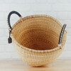 Big Blue Moma Bolga Basket, Large Round 2 Handle Natural - Storage - 2