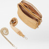 Women's Quilted Madison Crossbody, Camel - Bags - 4