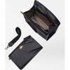 Women's Medium Woven Box Tote, Black - Bags - 4