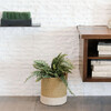 Floor Basket with Handle, Mustard - Storage - 2