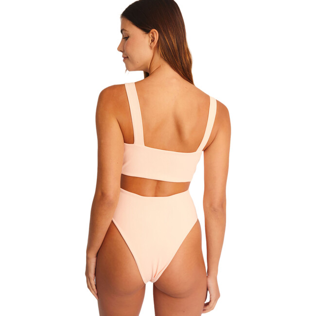 Women's Tess Ribbed Bikini Top, Peach - Two Pieces - 2