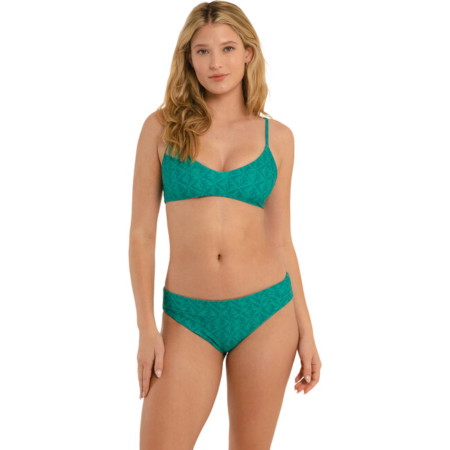 Women's Stella Bralette Bikini Top, Emerald Reflections