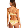 Women's Stella Large Floral Print Bralette Bikini Top, Lime - Two Pieces - 2