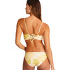 Women's Raglan Large Floral Print Bikini Bottom, Lime - Two Pieces - 1 - thumbnail