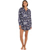 Women's Hampton Shirt, Navy Jungle - Shirts - 1 - thumbnail