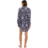 Women's Hampton Shirt, Navy Jungle - Shirts - 3