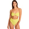 Women's Gigi Ribbed Bikini Bottom, Citrus - Two Pieces - 2