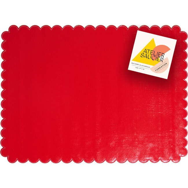 Red Hot Oilcloth Placemat