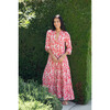 Women's Sienna The Montana Print Maxi Dress, Red - Dresses - 1 - thumbnail