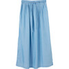 Women's Sky Chambray Double Slit Skirt, Blue - Skirts - 1 - thumbnail