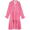 Women's Sienna Summer Forest Print Knee Length Midi Dress, Pink - Dresses - 1 - thumbnail