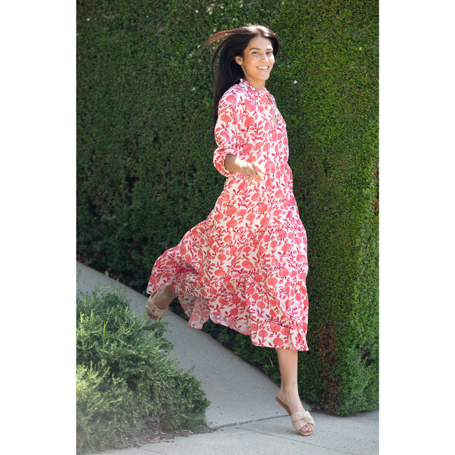 Women's Sienna The Montana Print Maxi Dress, Red - Dresses - 2