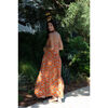 Women's Rio The Burnt Flowers Print Maxi Dress, Multicolors - Dresses - 4