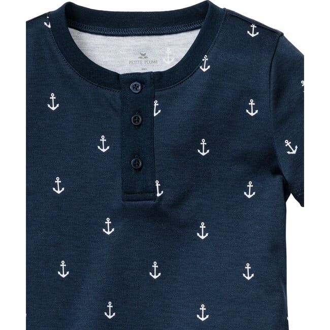 Snug Fit Short Set, Portsmouth Anchors - Pajamas - 2