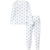 Snug Fit Pajama Set, Whales - Pajamas - 1 - thumbnail