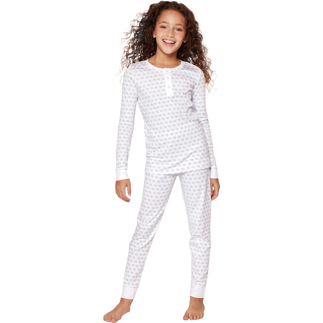 Snug Fit Pajama Set, Elephants - Pajamas - 3