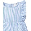 Ruffled Romper, French Blue Seersucker - Rompers - 3