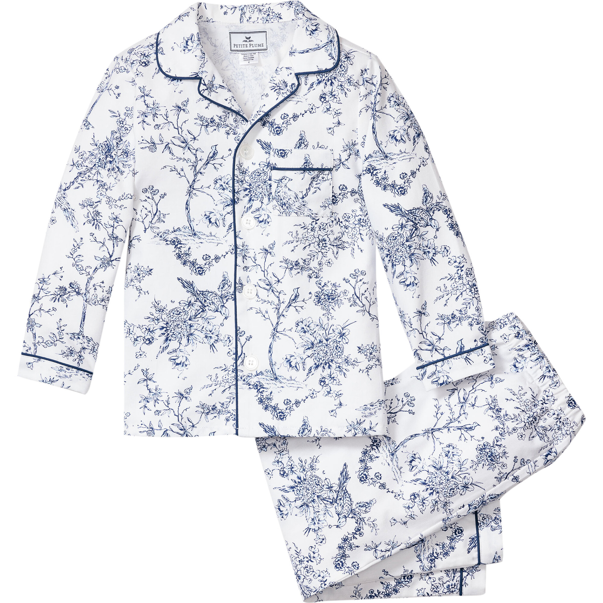 Pajama Set, Timeless Toile - Pajamas - 1