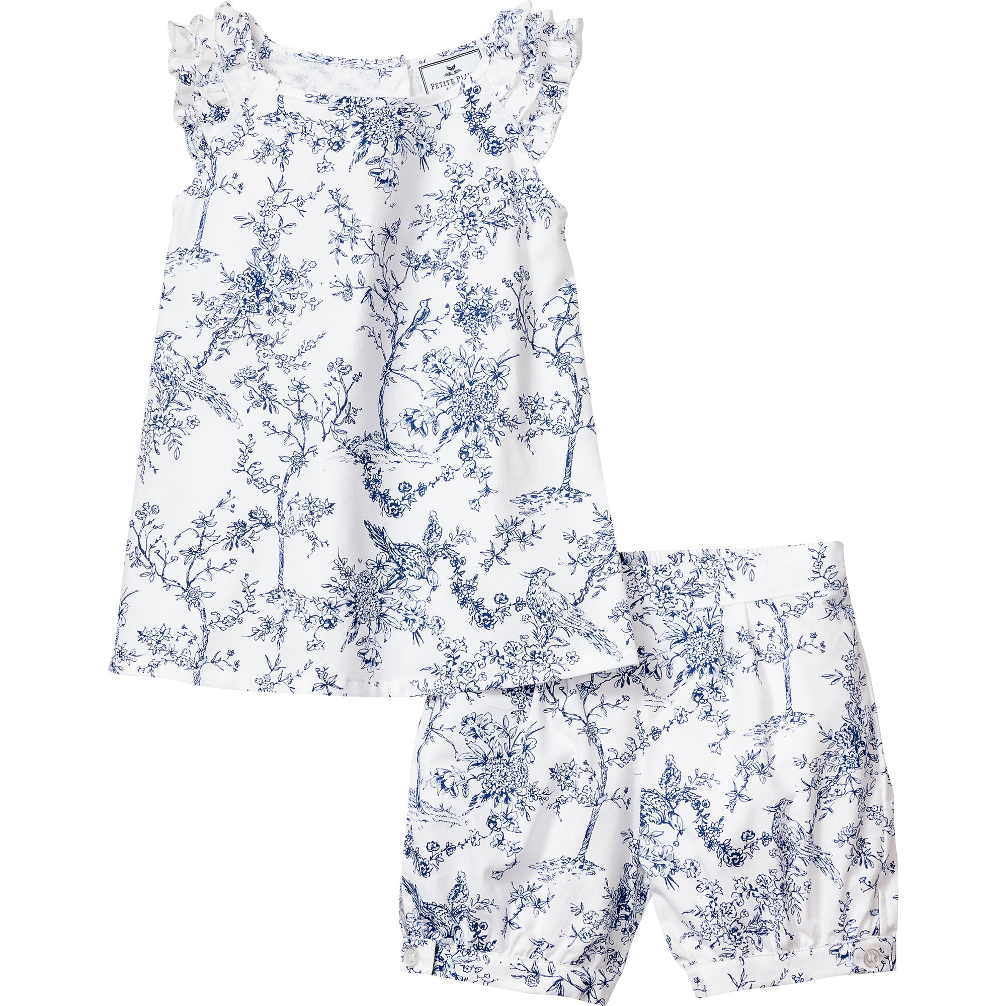 Amelie Short Set, Timeless Toile - Pajamas - 1