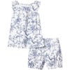 Amelie Short Set, Timeless Toile - Pajamas - 1 - thumbnail