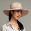 Women's Emmanuelle Packable Fedora, Sand/Rose/Pale Pink - Hats - 2