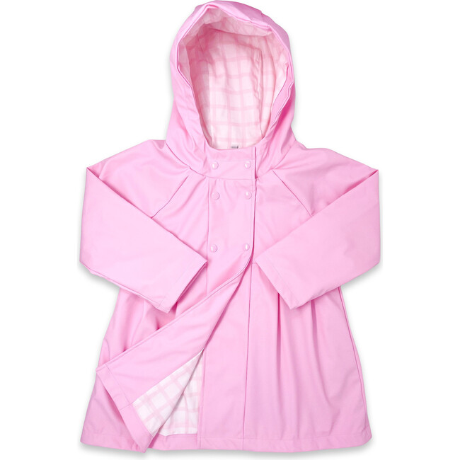Rainy Day Windowpane Raincoat, Wilmington Pink
