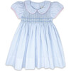 Kelli Windowpane Dress, Woodford Blue - Dresses - 1 - thumbnail