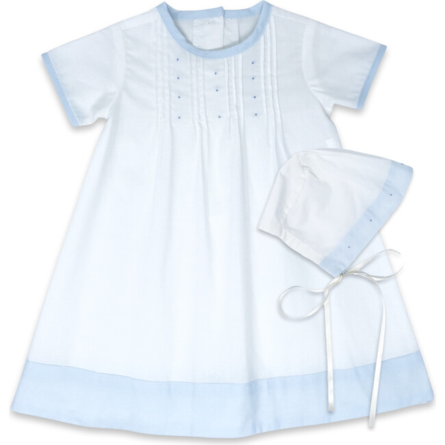 1956 Batiste Daygown Set, Blessings White, Blue