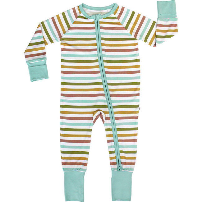 Spring Stripes Bamboo Convertible Baby Pajamas