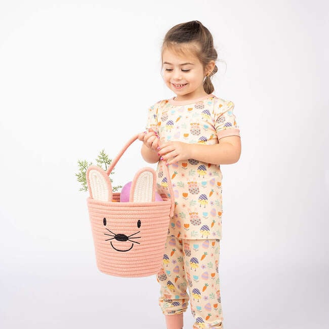 Lucy's Room Pink Bunny Rope Easter Basket - Easter Baskets - 4