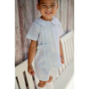 Andrew Windowpane Short Set, Woodford Blue - Mixed Apparel Set - 2
