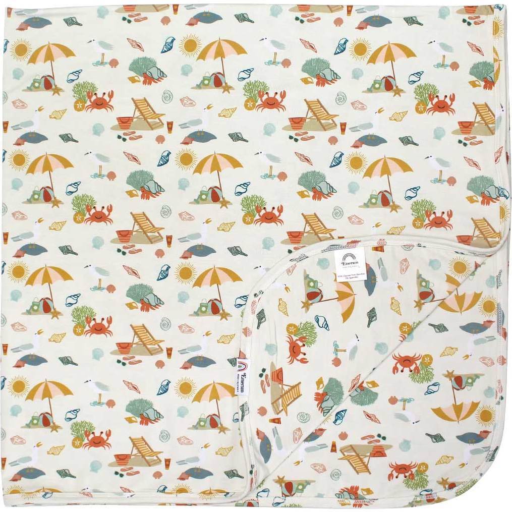 Beach Day Luxury Bamboo Blanket - Blankets - 1