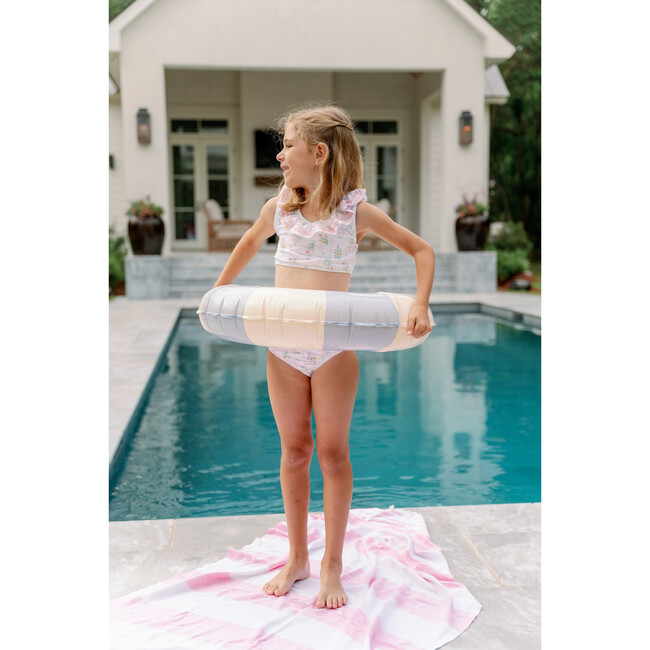 Brandy Wildflower Windowpane 2-Piece Swimsuit, Wilmington Pink - Two Pieces - 3