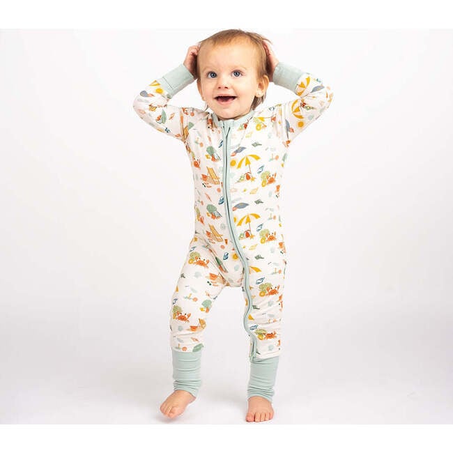 Beach Day Bamboo Convertible Baby Pajama - Pajamas - 3