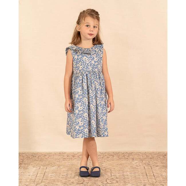 Poppy Dress Betsy Boo Blue Liberty - Dresses - 3
