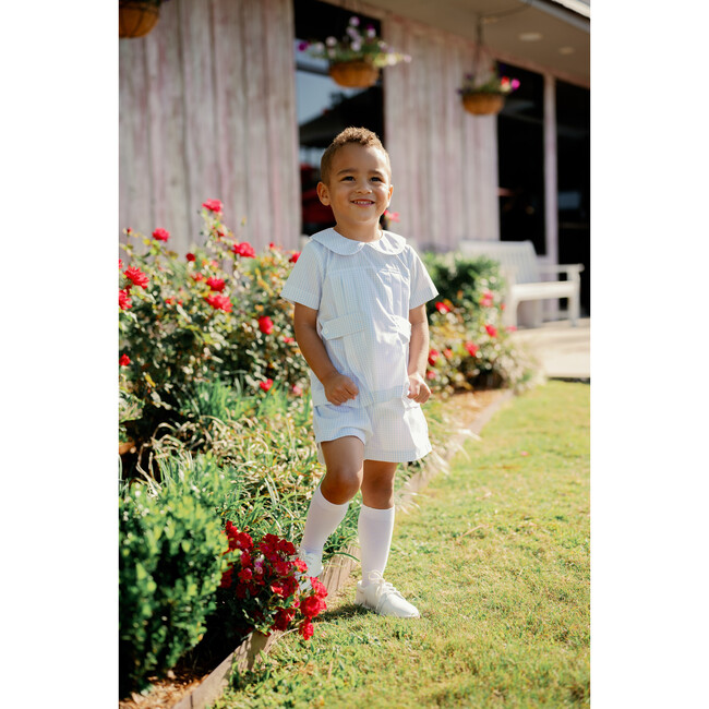 Andrew Windowpane Short Set, Woodford Blue - Mixed Apparel Set - 7
