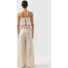 Women's Darcy Striped Palazzo Pant, Sand - Pants - 3