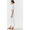 Women's Miki Short Puff Sleeve Dress, White - Dresses - 2