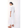 Women's Frieda V-Neck Shirt Dress, White - Dresses - 3