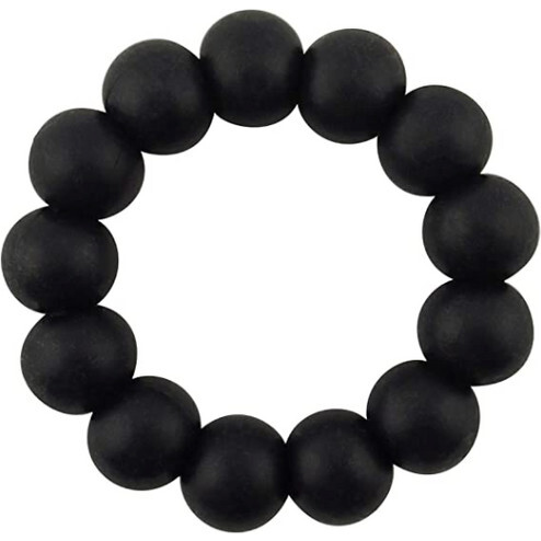 Silicone Beads Bracelet, Black