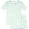 Girls Pima Hibiscus Ditsy Shirt & Short Pajamas Set - Pajamas - 1 - thumbnail