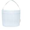 Stripe Quilted Easter Bucket, Powder Blue - Easter Baskets - 1 - thumbnail